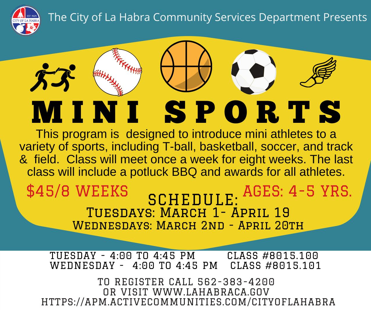 Mini Sports flyer half sheet