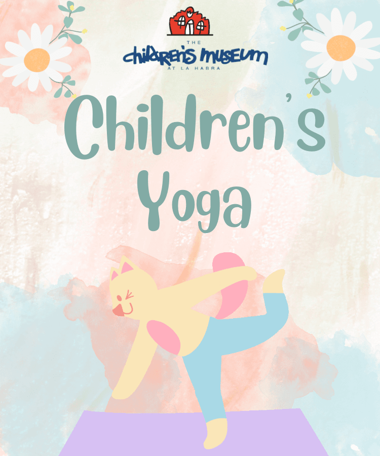 Children's Yoga Class. Image of cat doing yoga pose