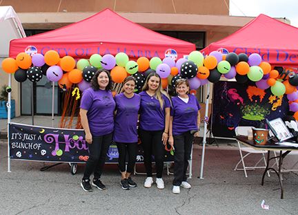 Child Development staff booth at Community Open House