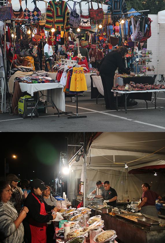 photo of food and general vendor booths